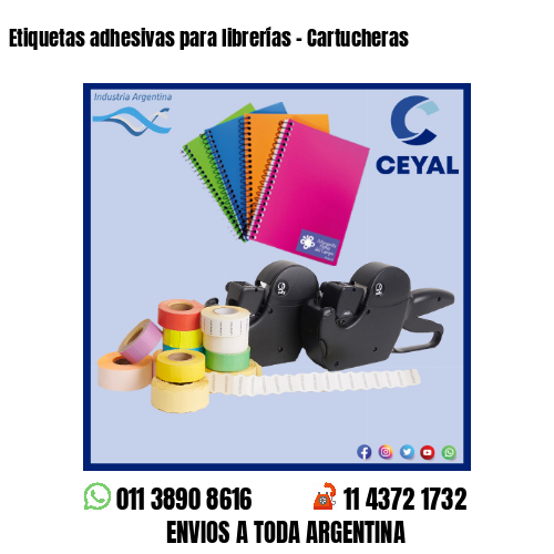 Etiquetas adhesivas para librerías – Cartucheras