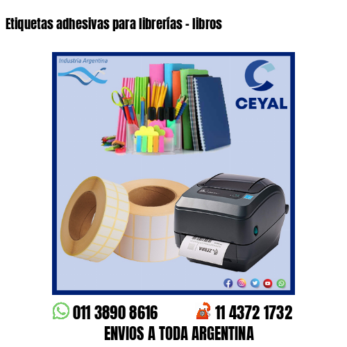 Etiquetas adhesivas para librerías – libros