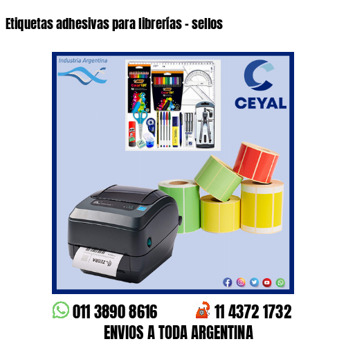 Etiquetas adhesivas para librerías – sellos