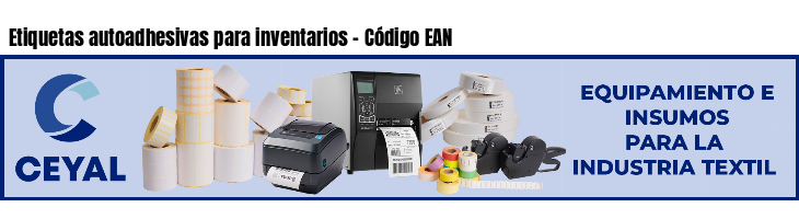 Etiquetas autoadhesivas para inventarios - Código EAN