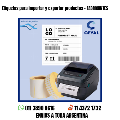 Etiquetas para importar y exportar productos – FABRICANTES