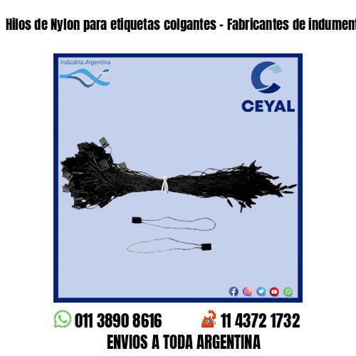 Hilos de Nylon para etiquetas colgantes – Fabricantes de indumentaria