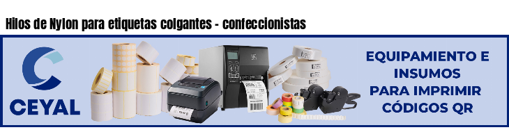 Hilos de Nylon para etiquetas colgantes - confeccionistas