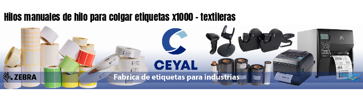 Hilos manuales de hilo para colgar etiquetas x1000 - textileras