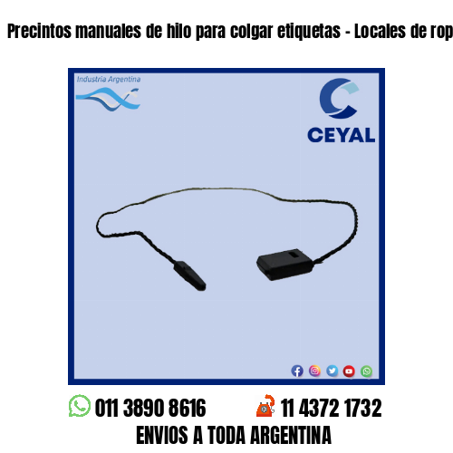 Precintos manuales de hilo para colgar etiquetas – Locales de ropa