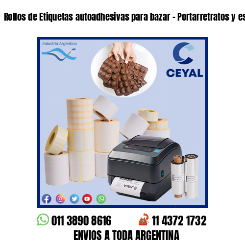 Rollos de Etiquetas autoadhesivas para bazar – Portarretratos y espejos