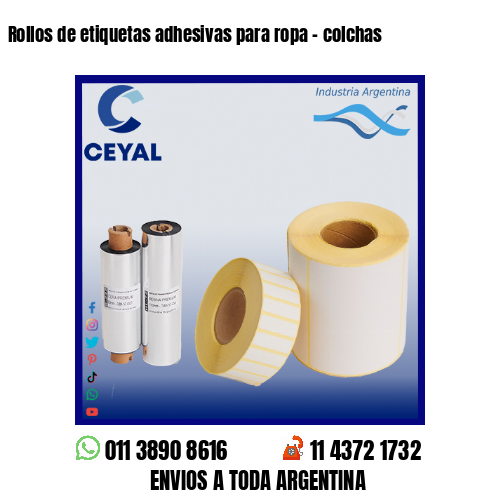 Rollos de etiquetas adhesivas para ropa – colchas