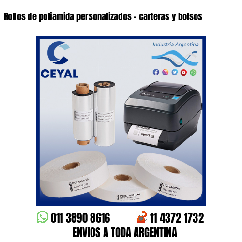 Rollos de poliamida personalizados – carteras y bolsos