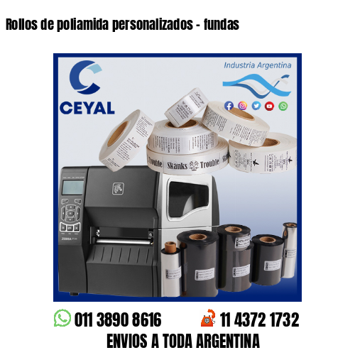 Rollos de poliamida personalizados – fundas