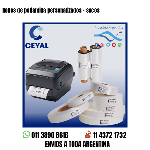 Rollos de poliamida personalizados – sacos