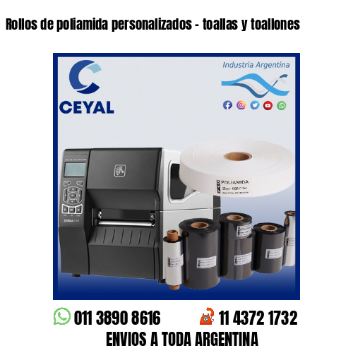 Rollos de poliamida personalizados – toallas y toallones