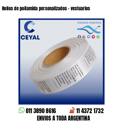 Rollos de poliamida personalizados – vestuarios