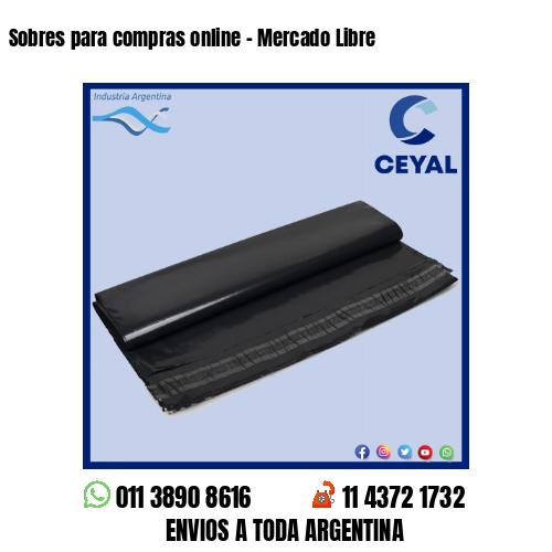 Sobres para compras online – Mercado Libre