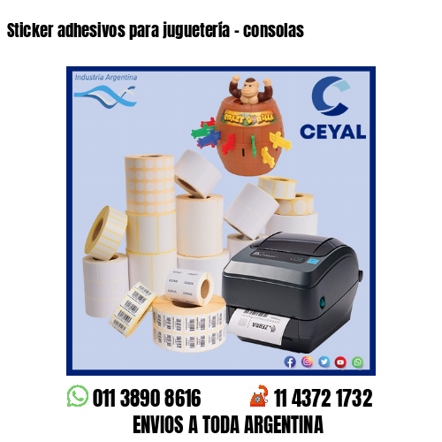 Sticker adhesivos para juguetería – consolas