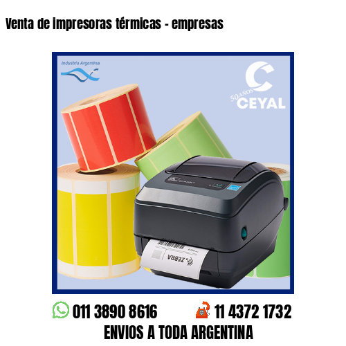 Venta de impresoras térmicas – empresas