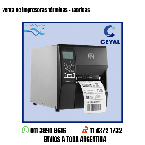 Venta de impresoras térmicas – fabricas