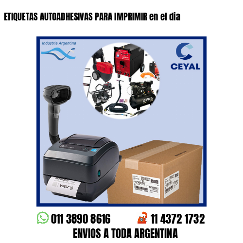 ETIQUETAS AUTOADHESIVAS PARA IMPRIMIR en el dia