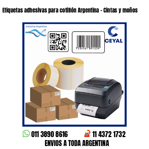 Etiquetas adhesivas para cotillón Argentina – Cintas y moños