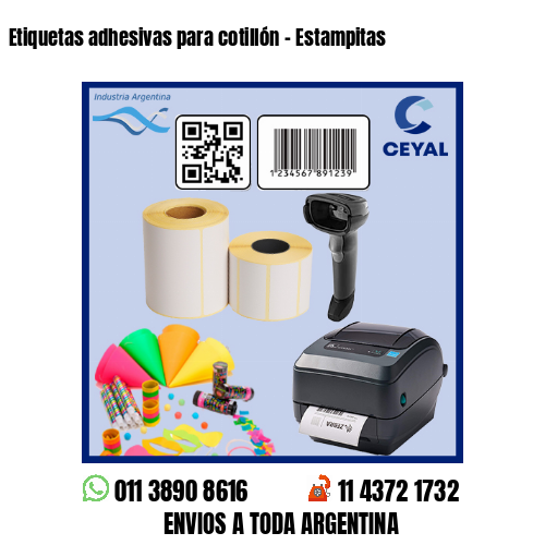 Etiquetas adhesivas para cotillón – Estampitas