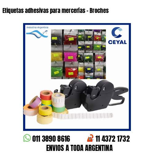 Etiquetas adhesivas para mercerías – Broches