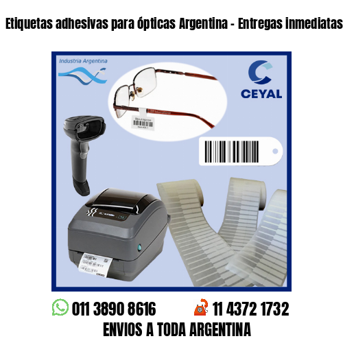 Etiquetas adhesivas para ópticas Argentina – Entregas inmediatas!