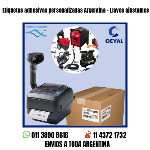 Etiquetas adhesivas personalizadas Argentina – Llaves ajustables