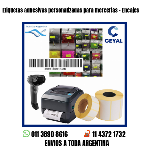 Etiquetas adhesivas personalizadas para mercerías – Encajes