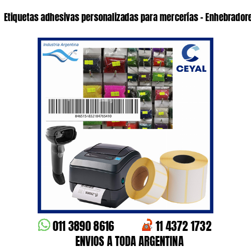 Etiquetas adhesivas personalizadas para mercerías – Enhebradores
