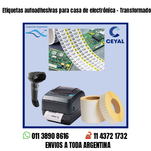 Etiquetas autoadhesivas para casa de electrónica – Transformadores