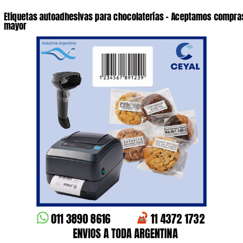 Etiquetas autoadhesivas para chocolaterías – Aceptamos compras al por menor y mayor