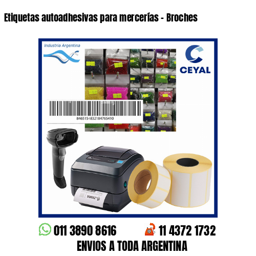 Etiquetas autoadhesivas para mercerías – Broches