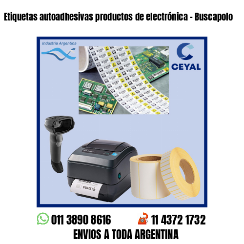Etiquetas autoadhesivas productos de electrónica – Buscapolo