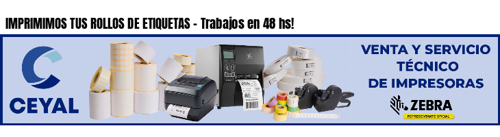 IMPRIMIMOS TUS ROLLOS DE ETIQUETAS - Trabajos en 48 hs!