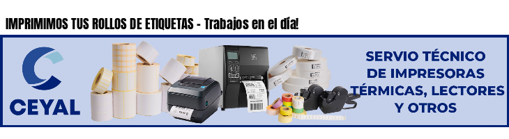 IMPRIMIMOS TUS ROLLOS DE ETIQUETAS - Trabajos en el día!
