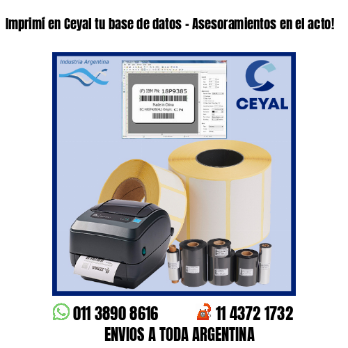 Imprimí en Ceyal tu base de datos – Asesoramientos en el acto!