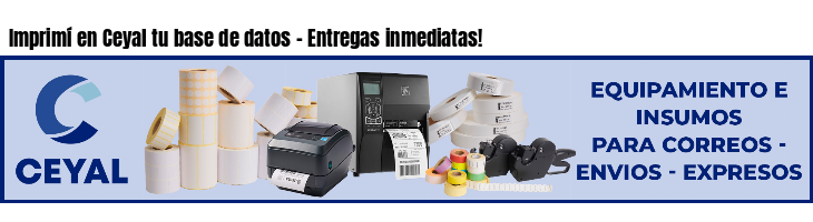 Imprimí en Ceyal tu base de datos - Entregas inmediatas!