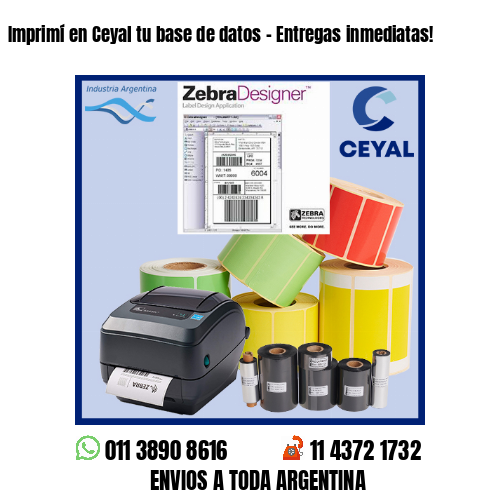 Imprimí en Ceyal tu base de datos – Entregas inmediatas!