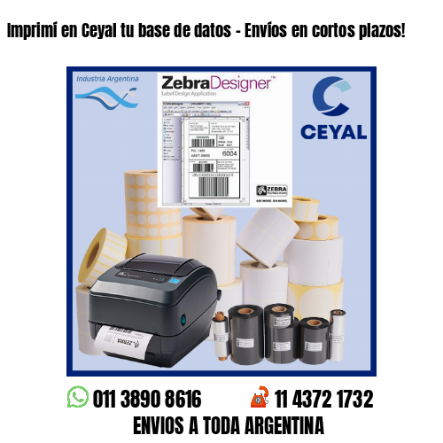 Imprimí en Ceyal tu base de datos – Envíos en cortos plazos!