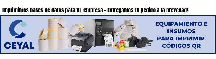 Imprimimos bases de datos para tu  empresa - Entregamos tu pedido a la brevedad!