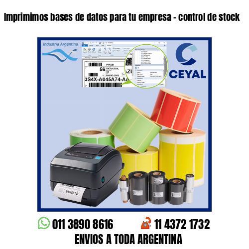 Imprimimos bases de datos para tu empresa – control de stock