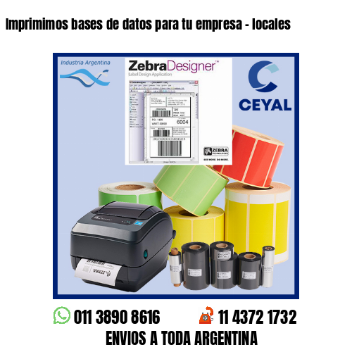 Imprimimos bases de datos para tu empresa – locales