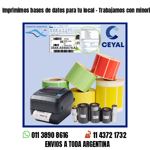 Imprimimos bases de datos para tu local – Trabajamos con minoristas y mayoristas