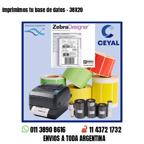 Imprimimos tu base de datos – 38X20