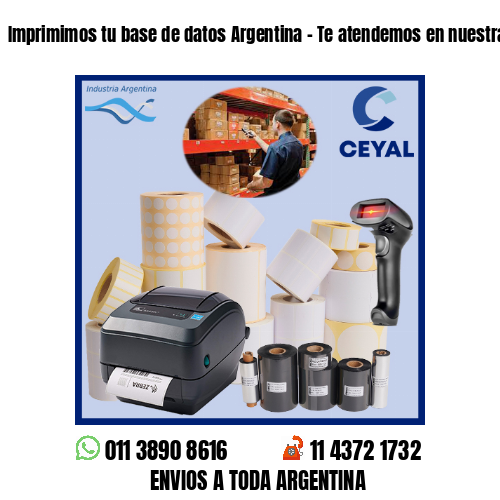 Imprimimos tu base de datos Argentina – Te atendemos en nuestras redes!