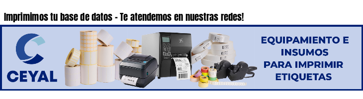 Imprimimos tu base de datos - Te atendemos en nuestras redes!