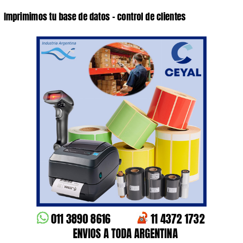 Imprimimos tu base de datos – control de clientes
