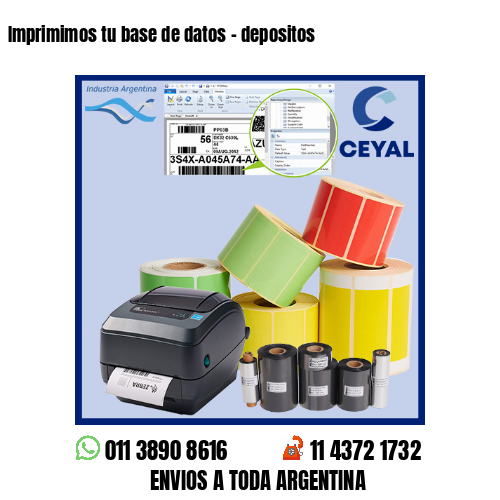 Imprimimos tu base de datos – depositos