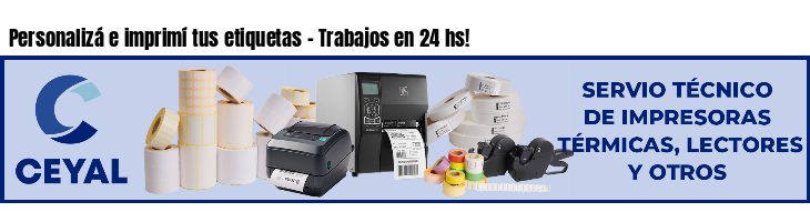 Personalizá e imprimí tus etiquetas - Trabajos en 24 hs!