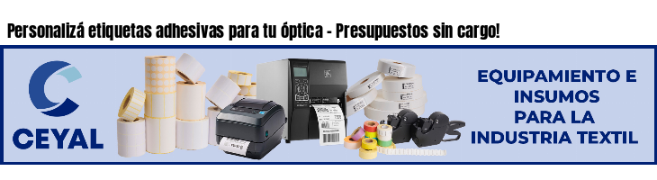 Personalizá etiquetas adhesivas para tu óptica - Presupuestos sin cargo!