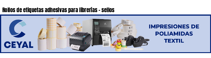 Rollos de etiquetas adhesivas para librerías - sellos